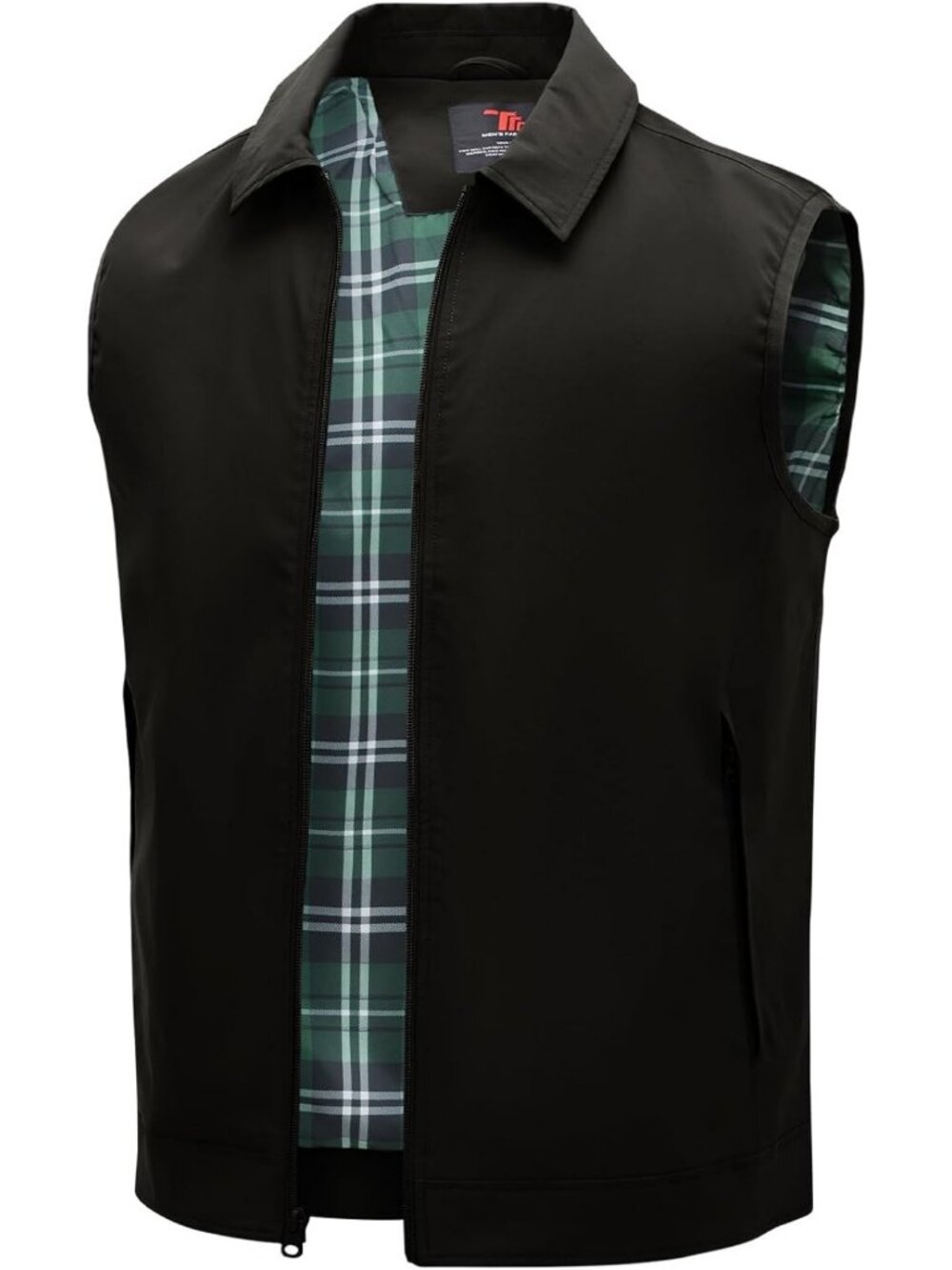 Lightweight Casual Men's Vest - Stylish Sleeveless Jacket with 3 Zip Pockets for